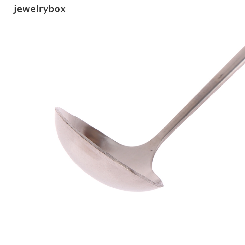 [jewelrybox] 1pc Sendok Aduk Gagang Panjang Stainless Steel Ice Cream Dessert Scoop Sendok Garpu Butik