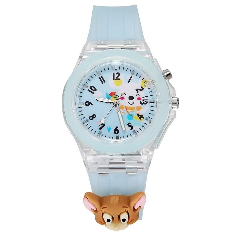 Jam Tangan Wanita Analog Quartz Jelly LED Korean Fashion / Jam Tangan Jelly LED Import/Untuk Wanita Quartz Analog