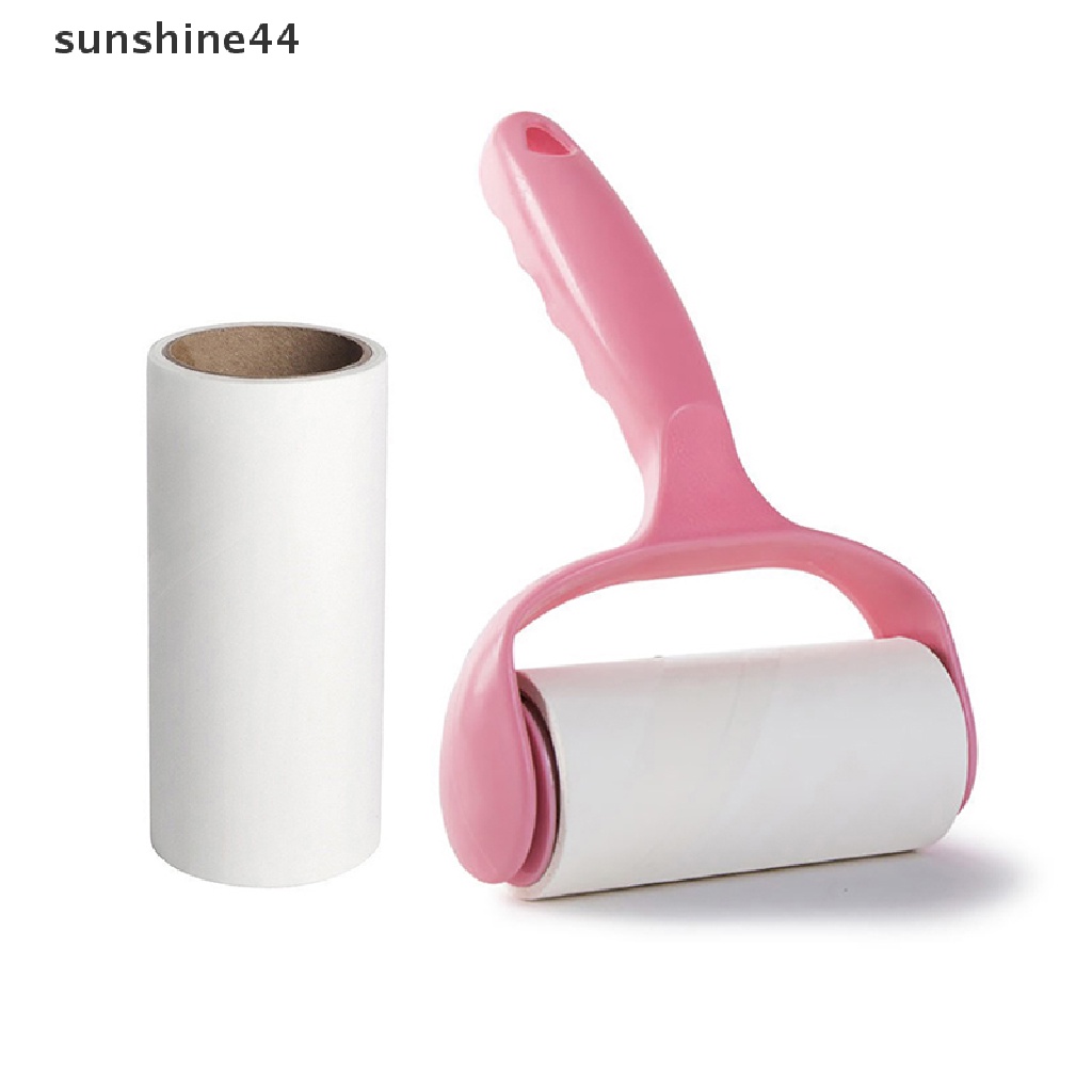 Sunshine Lint Rollers Pet Hair Remover Lint Remover Debu Roller Pakaian Karpet Lengket 10 cm Roll Brush Kit ID