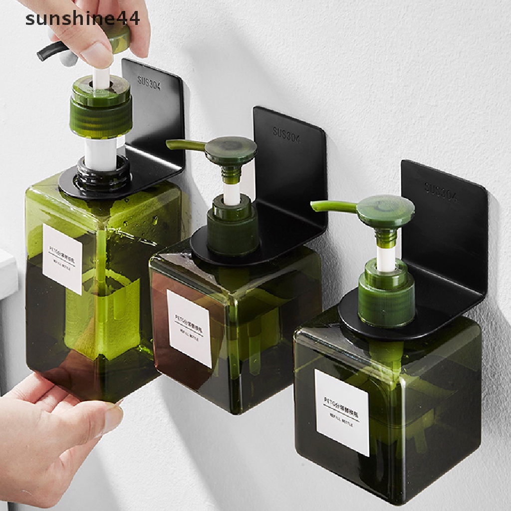 Sunshine Rak Penyimpanan Botol Shampo Kamar Mandi Rak Gantung Tempel Dinding Multi-Fungsi Perekat Kuat Tempat Handsanitizer ID