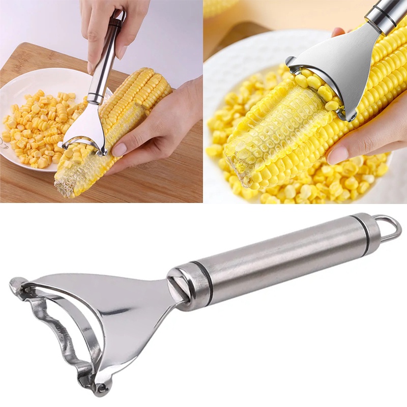 Alat Pengupas Biji Jagung Kerneler Stainless Tahan Karat Gadget Dapur