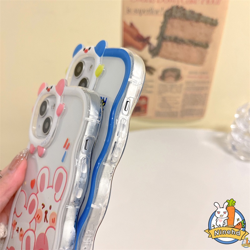 IPHONE Casing Kompatibel Untuk Iphone14 13 12 11 Pro Max X Xr Xs Max7 8 6 6s Plus SE 2020 Ins Pasangan Lucu Casing Ponsel Monster Kecil Lensa Melindungi Anti Jatuh Lembut Silikon Cover Pelindung