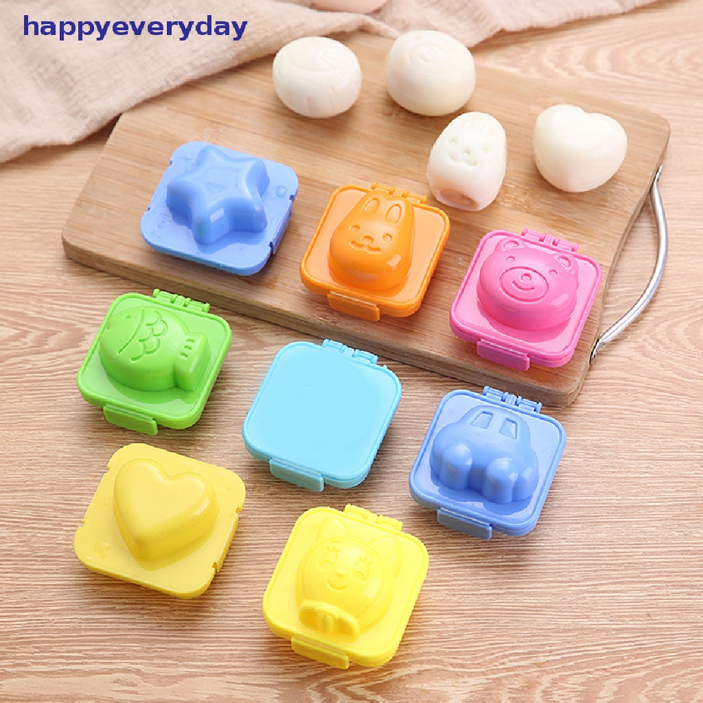 [happy] Cetakan Nasi Bola Bayi Cetakan Kartun Sushi Rice Mold Fish Car Jingle Cat Egg Mold [ID]