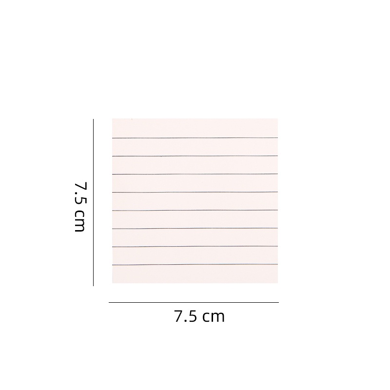 80 Lembar Sederhana Persegi Sticky Notes Mahasiswa Portable Mini Blank Kraft Paper Memo Pad