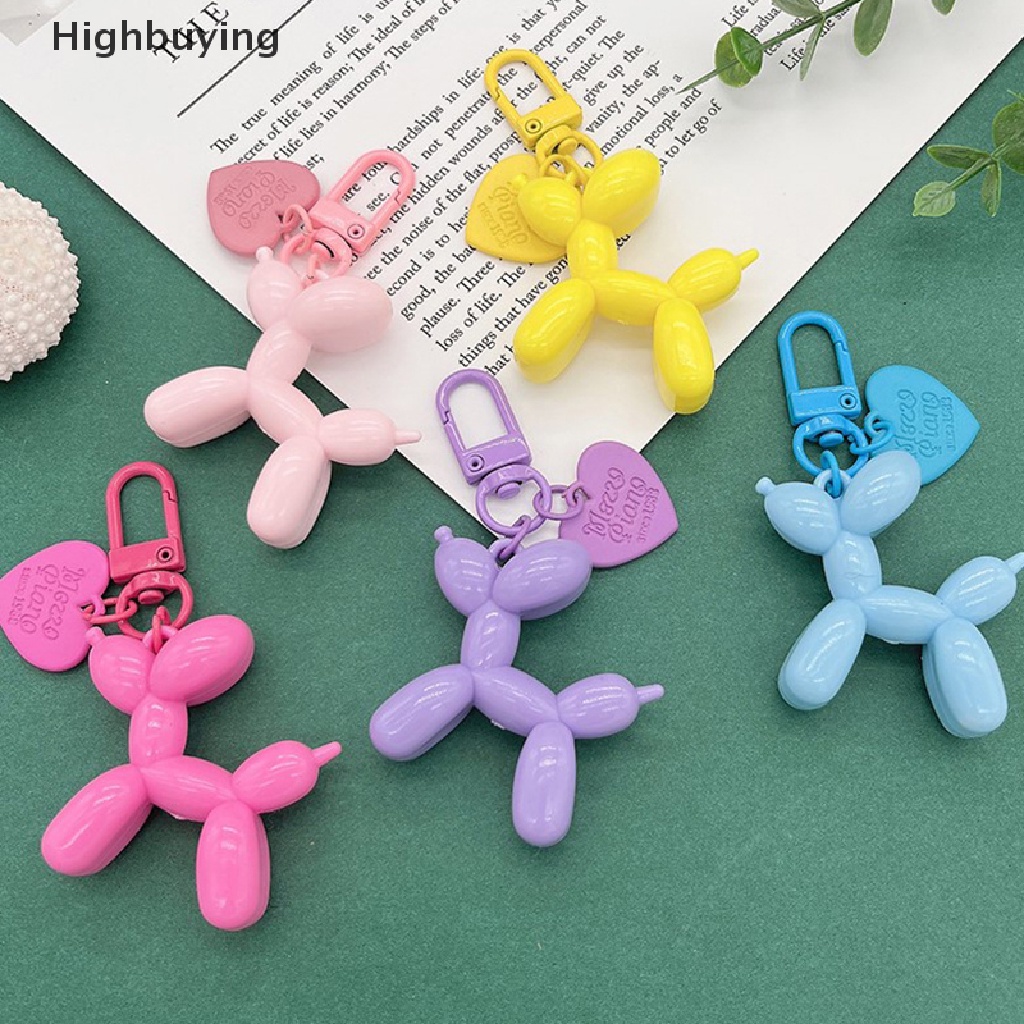 Hbid Fashion Gantungan Kunci Punk Jelly Balon Anjing Gantungan Kunci Untuk Wanita Tas Liontin Perhiasan Pernak Pernik Gadis Mobil Kunci Ring Key Chain Glory