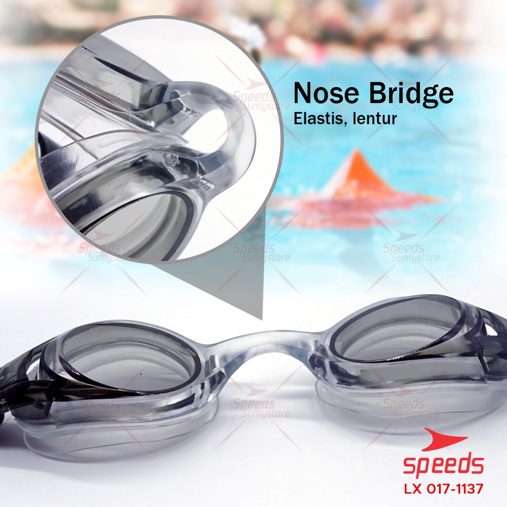 SPEEDS Kacamata Renang Dewasa Simple Ringan Swiming Googles LX 017-1137