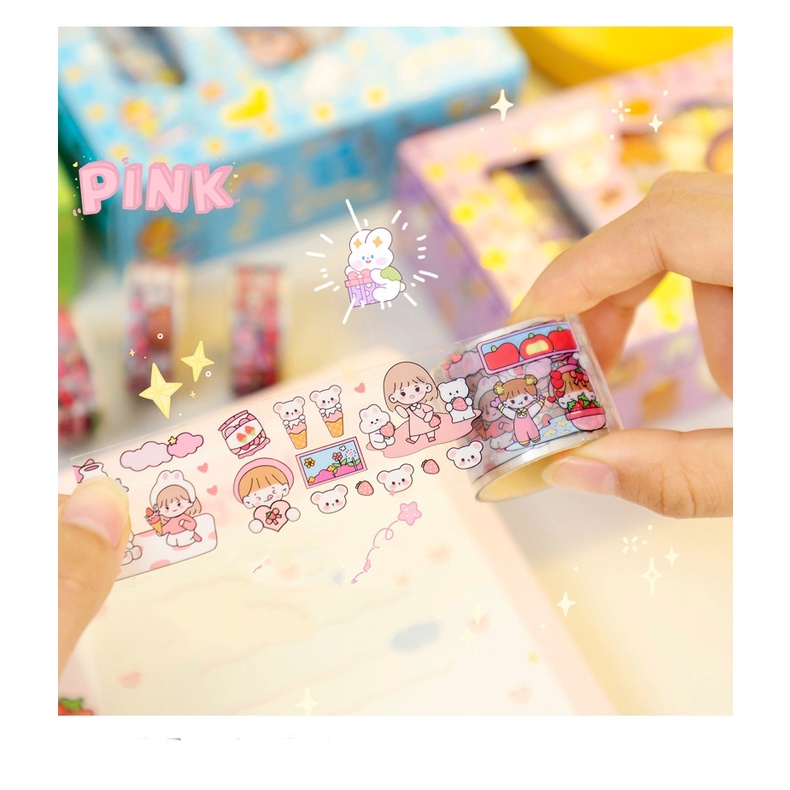 RRNS 204 Sticker Waterproof Sticker Momo Dapat Box 10 Pcs + 4 Roll