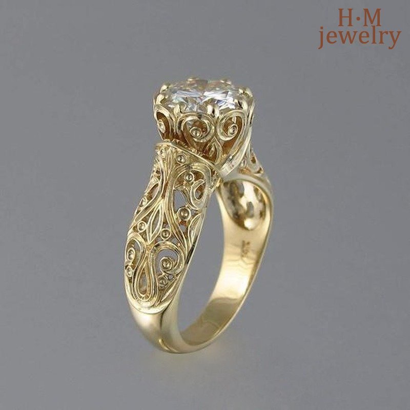 Cincin Berlian Model Baru Jari Emas 18K