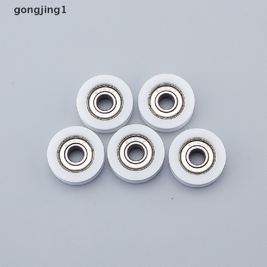 Ggg 5pcs Tertanam 608U Alur Bola Bearing Guide Pulley8 * 30 * 10mm Untuk Guide Roller ID