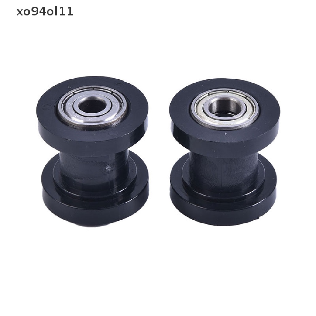 Xo 1pcs 8mm 10mm Rantai Roller Slider Tensioner Wheel Guide Pit Kotoran Sepeda Mini Moto OL