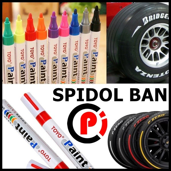 TOYO Spidol Ban Paint Marker Untuk Ban Mobil Motor