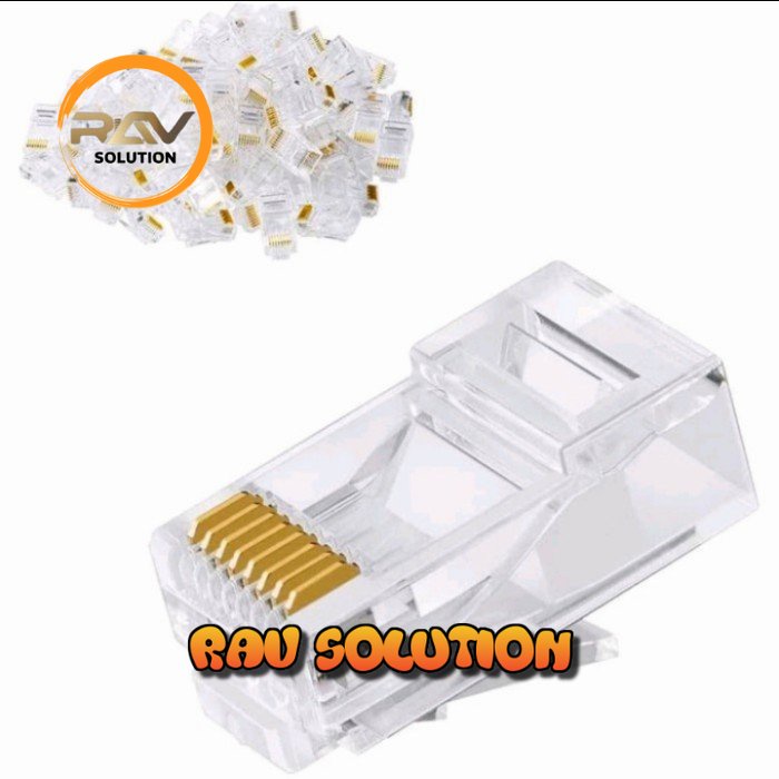 Connector Rj45 cat 5 / konektor Rj45 / konektor murah / konektor cat 5 - SET A