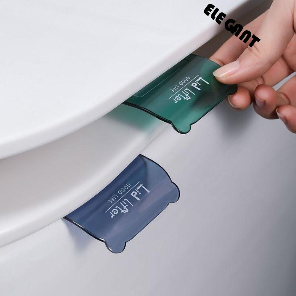 [Elegan] Pegangan Dudukan Toilet Universal Sanitary Toilet Aksesoris Alat Pembersih Kamar Mandi Menghindari Pengangkat Tutup Sentuh