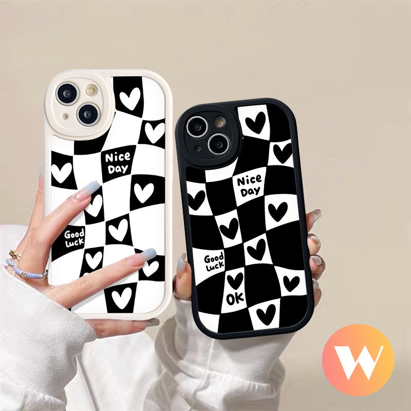 Irregular Block Black White Love Heart Casing Infinix Hot 10s 9 10 Play 11s 10T 11 Smart 6 5 Note 8 Hot 10 Lite Couples Soft Tpu Back Cover