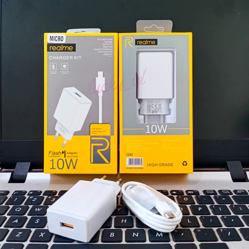 Charger Realme 10W Micro Dan Type C Fast Charging Original 100% oem