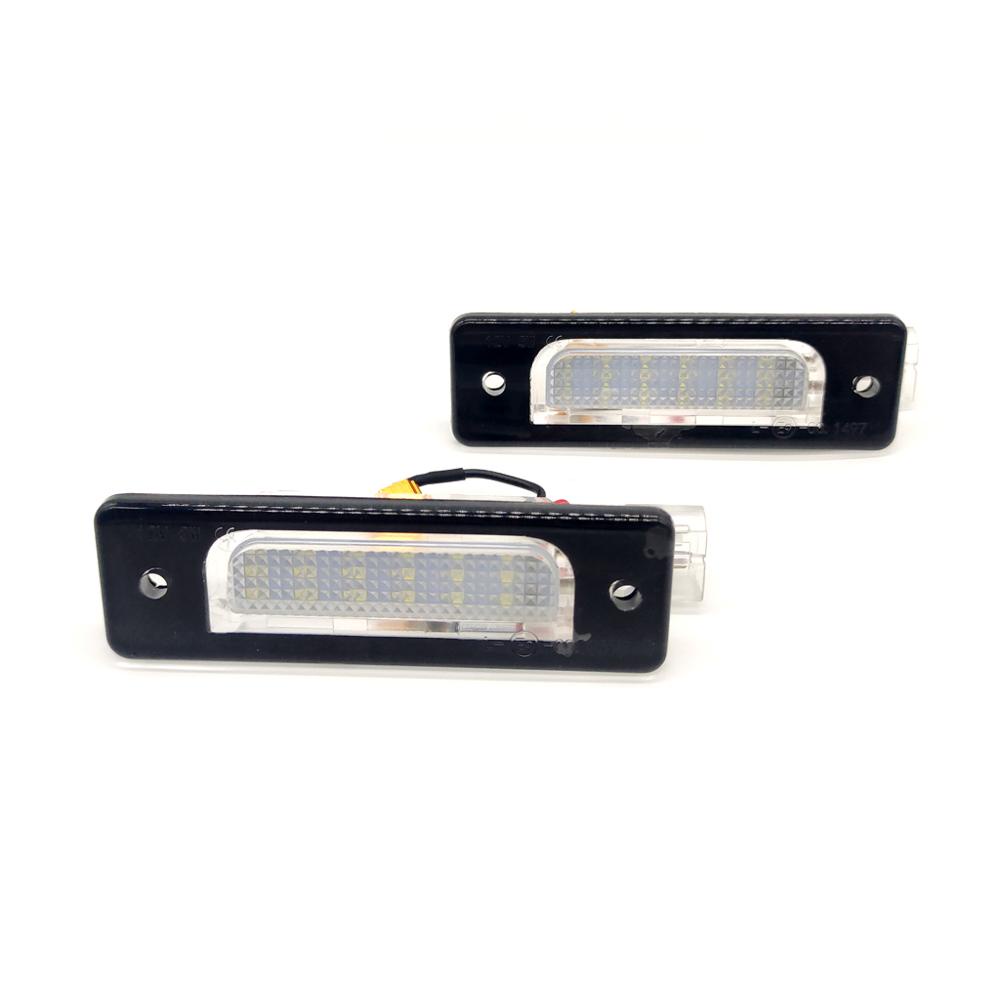 2pcs Hight Brightness White LED Plat Lampu Nomor Plat Lampu Untuk BMW 5-series E34 518i 520i 525i 7-series E32 730i 740i 750i