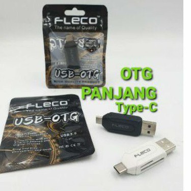 OTG Card Reader Micro sd- SD - panjang Fleco high speed 3.0 Tipe C type- C dan Micro-Mikro Murah