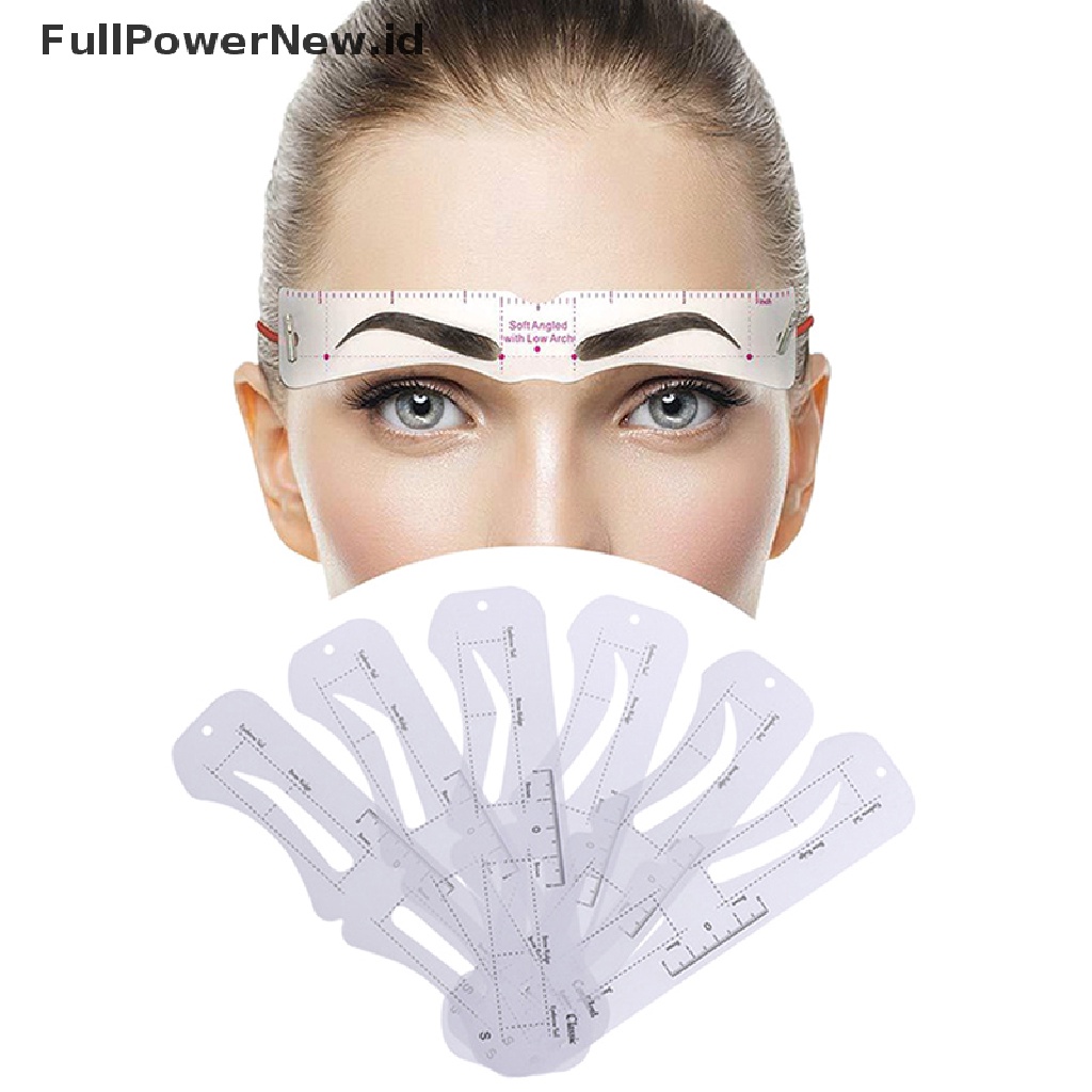 Power 6Pcs Reusable Eye Brow Drawing Guide Kartu Template Makeup Pembentuk Alis Alis ID