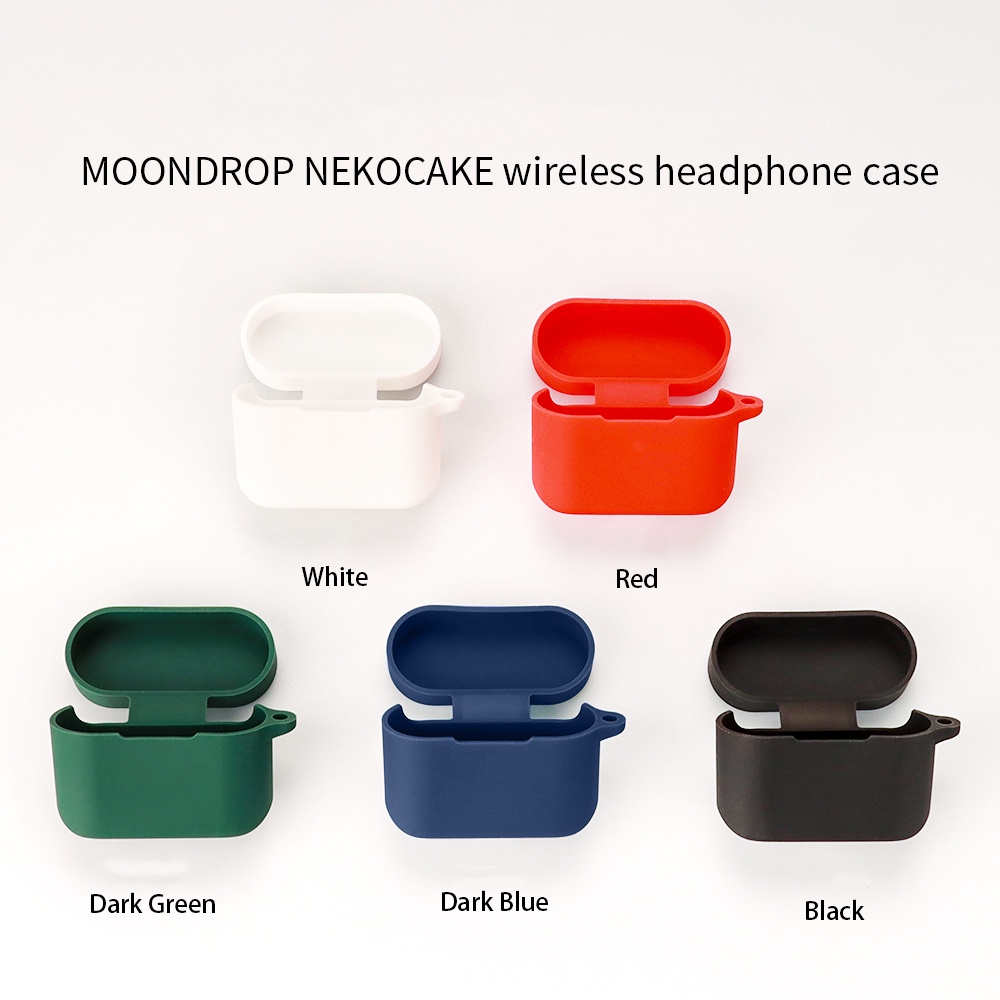 Simplicity Type Silicone Cases Pelindung Tas Untuk Moondrop Nekocake Bluetooth Earphone Headsets Charger case