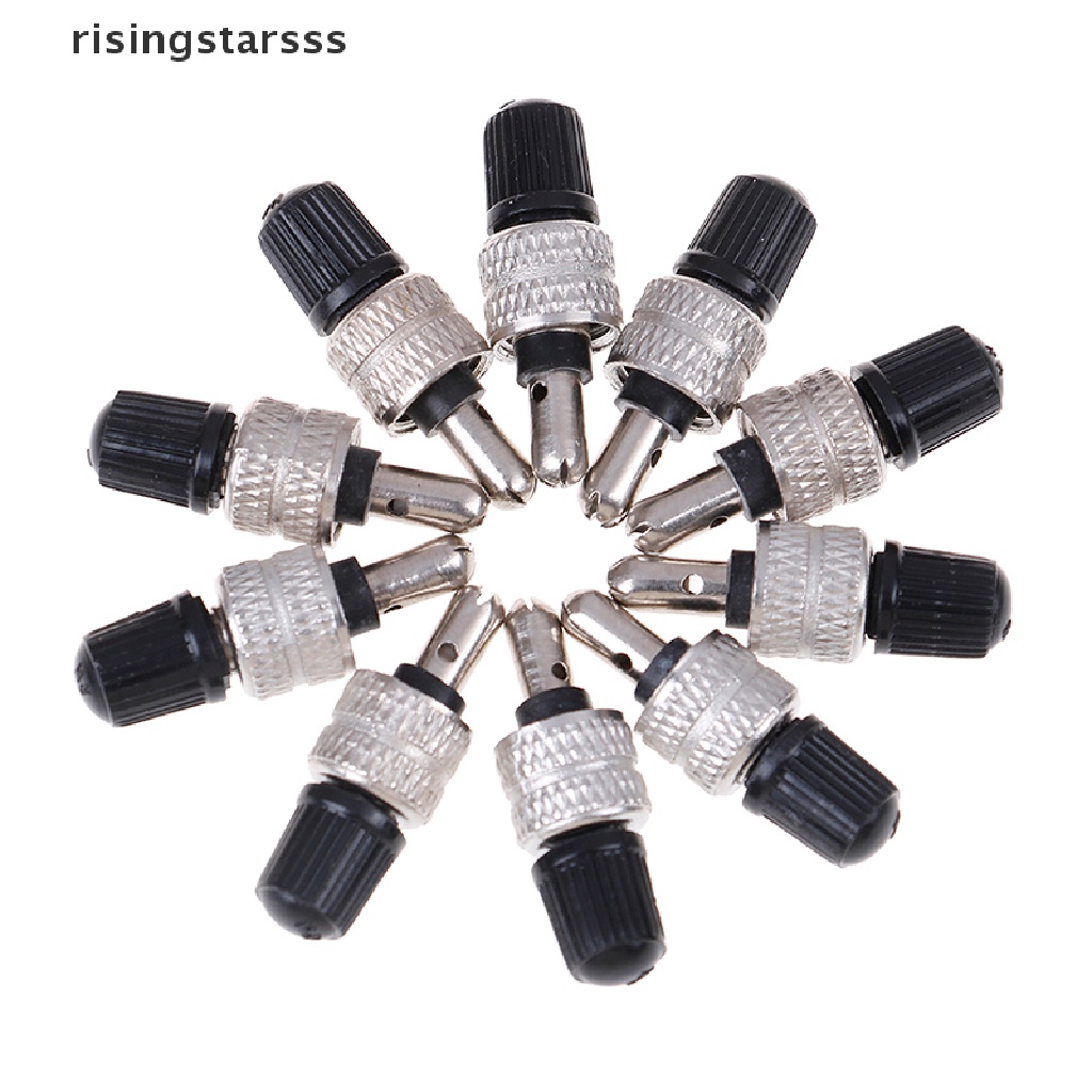 Rsid Span-new 10Pcs Bike bicycle wheel tire valve core Penggantian Perbaikan Jelly