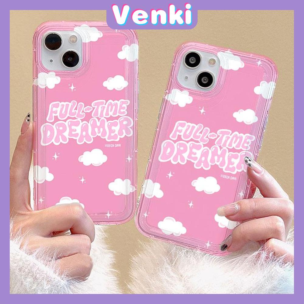 Case For iPhone 14 Pro Max Soft TPU Jelly Airbag Case Cute Pink Clouds  Camera Protection Shockproof For iPhone 14 13 12 11 Plus Pro Max 7 Plus X XR