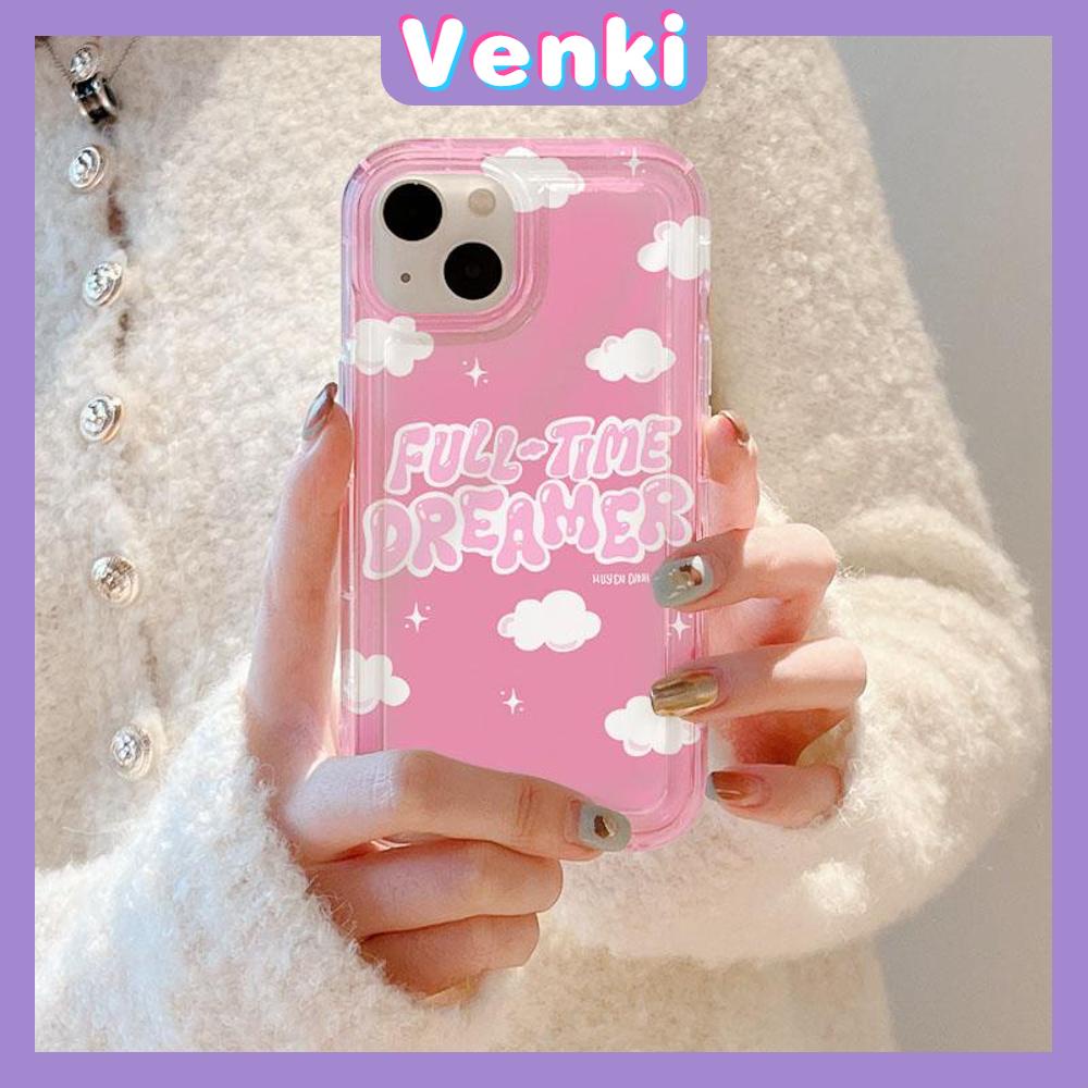 Case For iPhone 14 Pro Max Soft TPU Jelly Airbag Case Cute Pink Clouds  Camera Protection Shockproof For iPhone 14 13 12 11 Plus Pro Max 7 Plus X XR