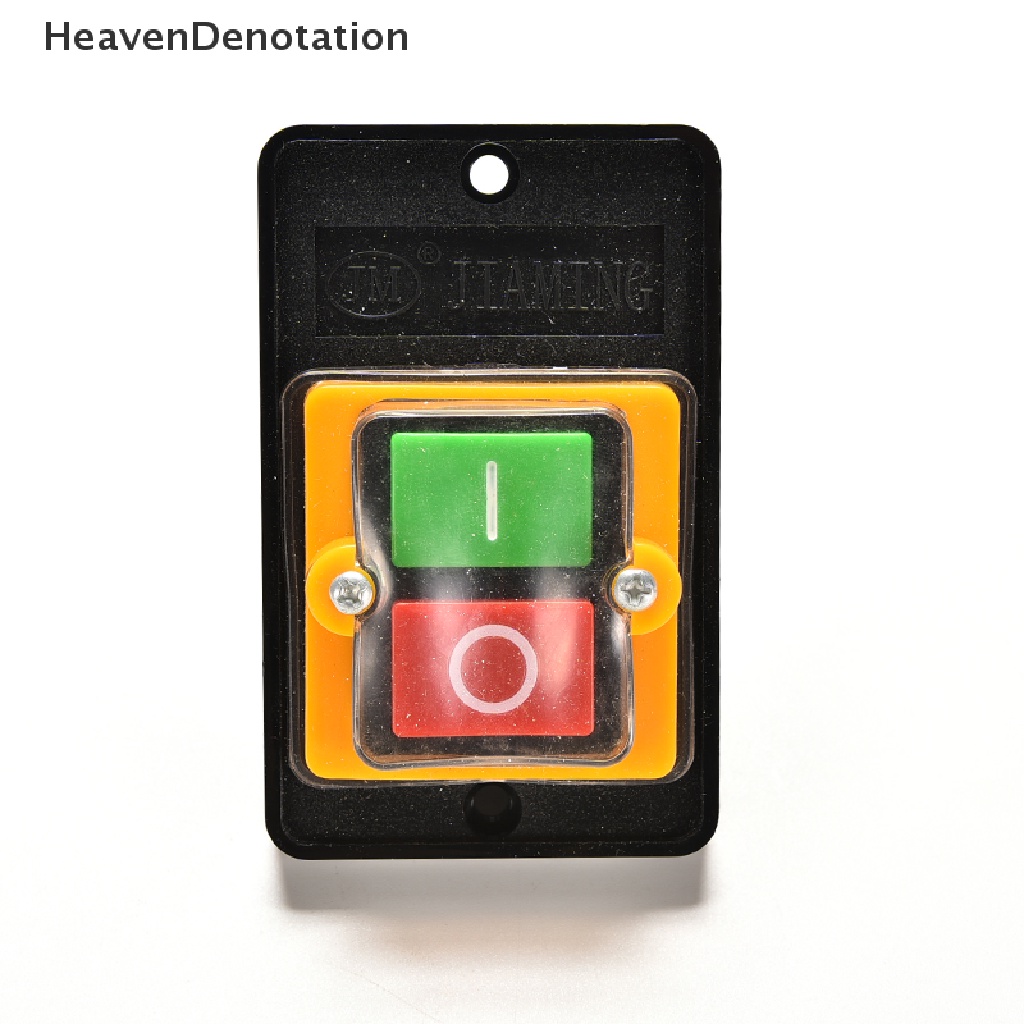 [HeavenDenotation] 10a 380V KAO-5 Water Proof ON/OFF Push Button Mesin Saklar Bor Motor Plastik HDV