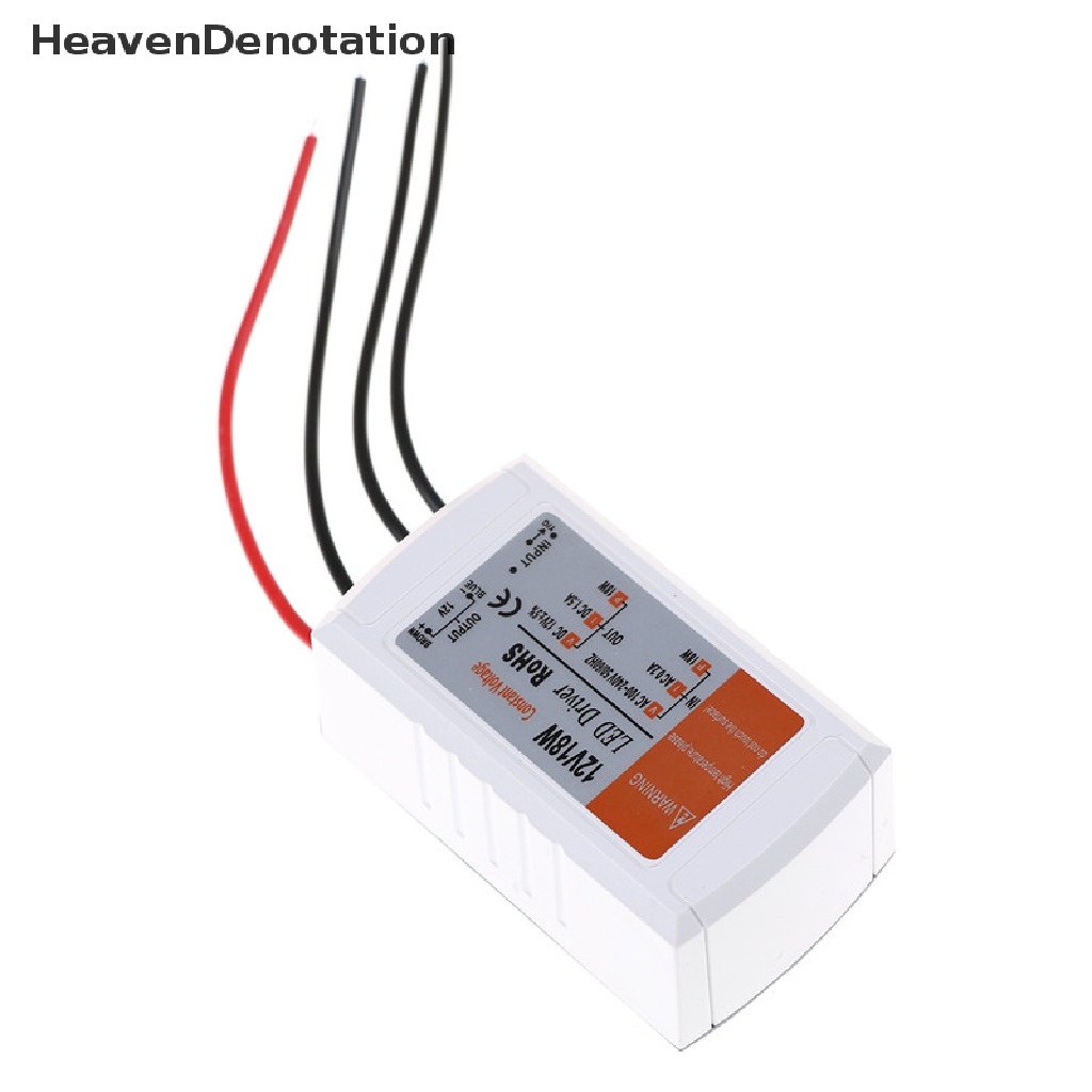 [HeavenDenotation] Dc 12V 18W power supply led driver adapter Saklar Trafo Untuk led strip HDV