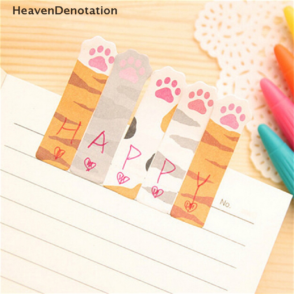 [HeavenDenotation] Animal Cat Panda Cute Kawaii Memo Sticky Notes Planner Stiker Kertas Bookmark HDV