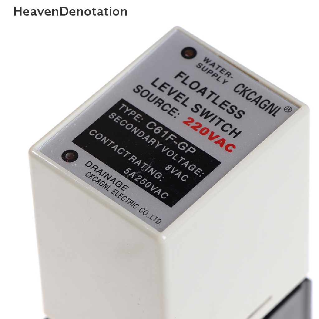 [HeavenDenotation] C61f-gp AC220V Relay Level Floatless Saklar Level Controller Dengan Base HDV