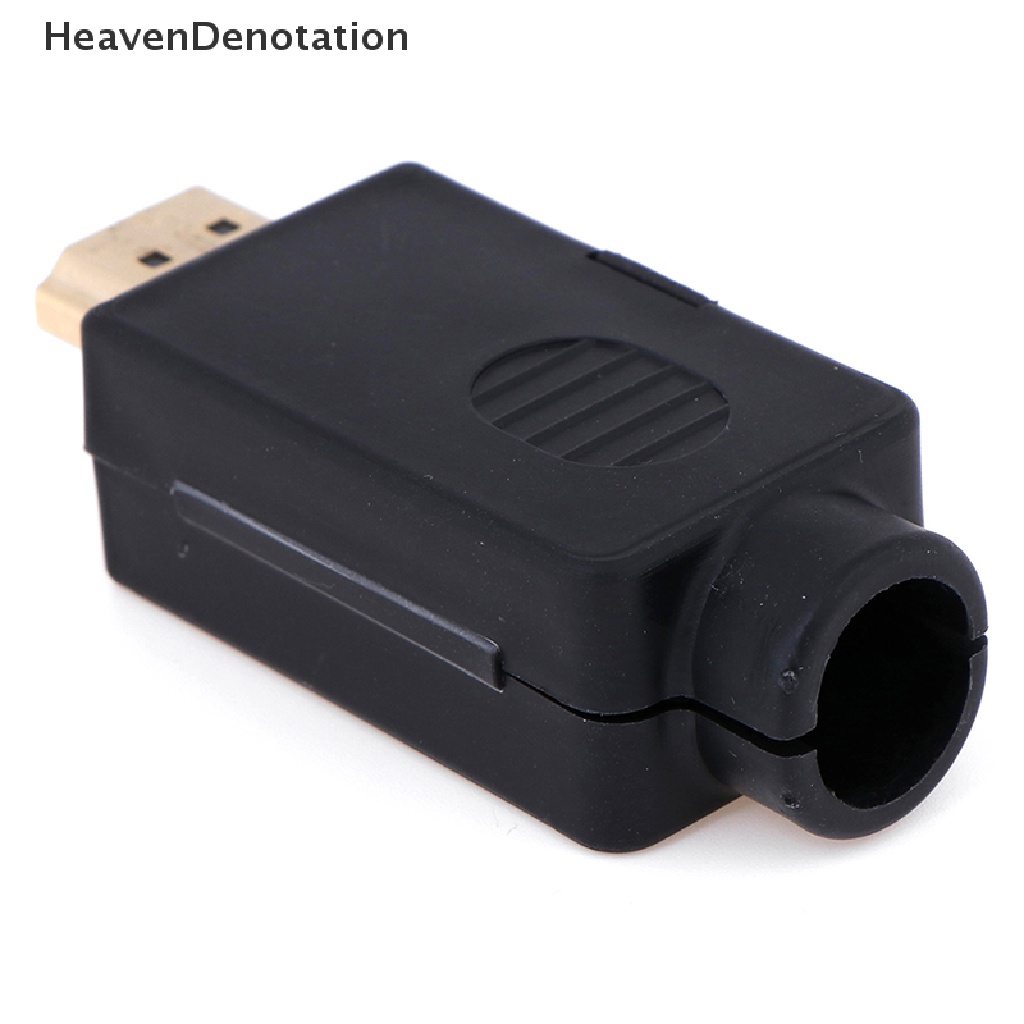 [HeavenDenotation] Terminal Breakout Colokan HDMI Male 19P Konektor Tanpa Solder Dengan Penutup HDV