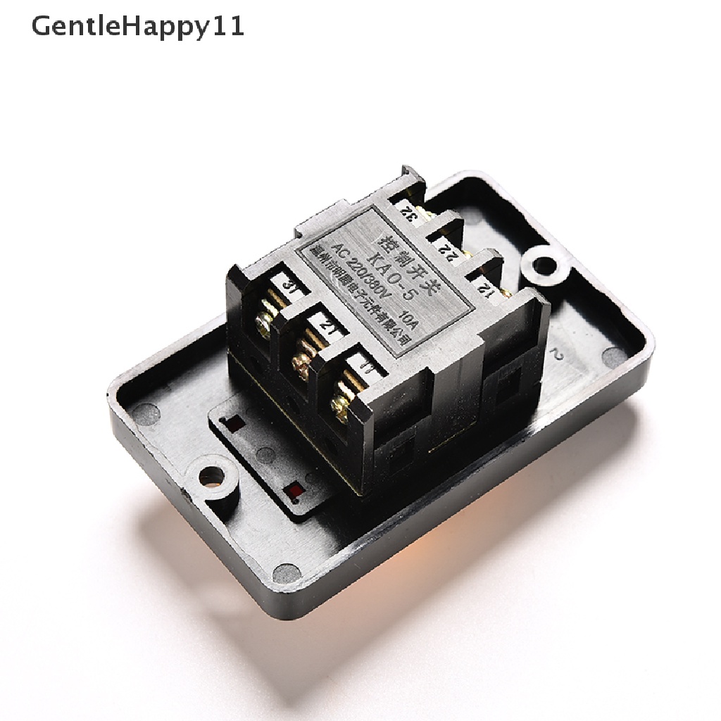 Gentlehappy 10A 380V KAO-5 Water Proof ON/OFF Push Button Mesin Saklar Bor Motor Plastik id