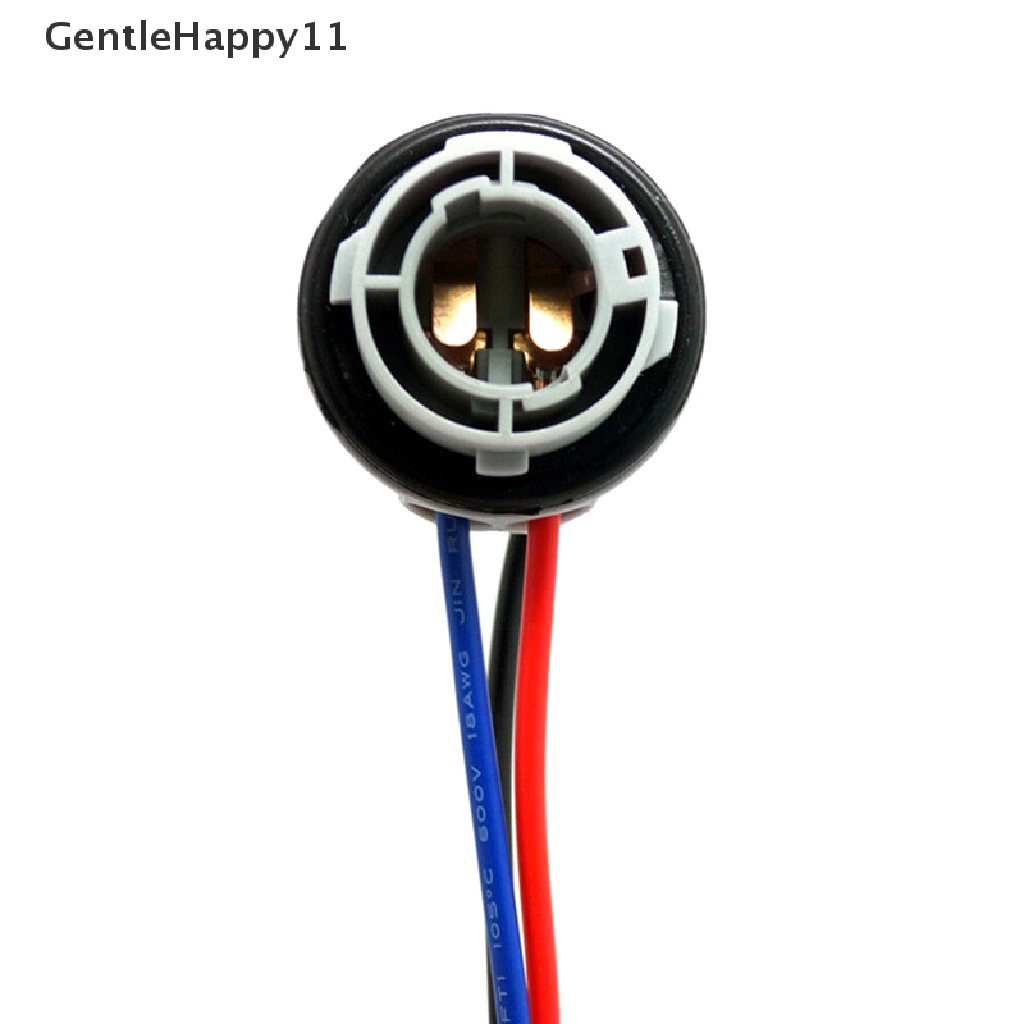 Gentlehappy 2Pcs 1157socket Bohlam BAY15D Lamp Holder Adapter Base Konektor Untuk Lampu Rem id