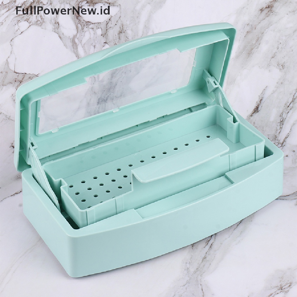 Power 1PC Tray Steril Kuku Desinfeksi Pedicure Manicure Box Nails Art Box ID
