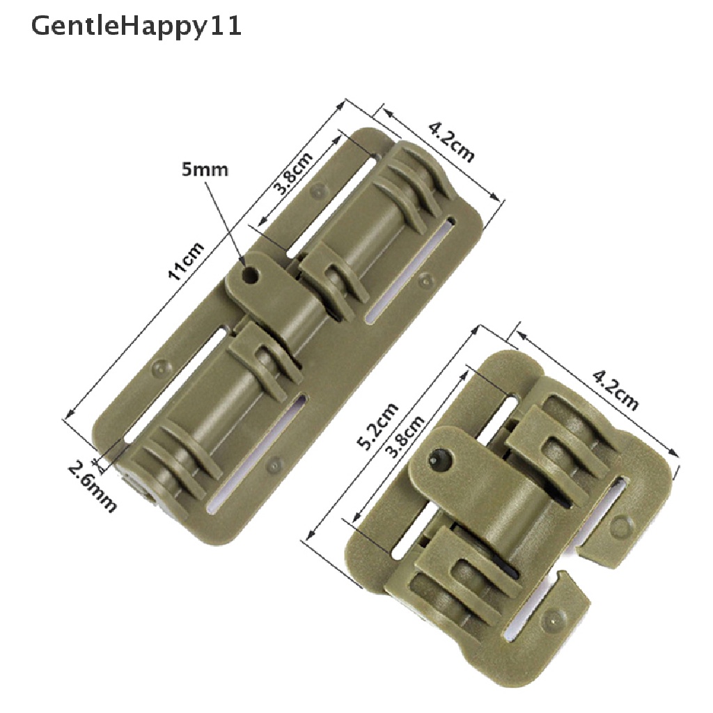 Gentlehappy Rompi tactical Pelepas Cepat Gesper slider tactical vest Gesper MOLLE strip Modul strip Gesper Plastik Engsel id