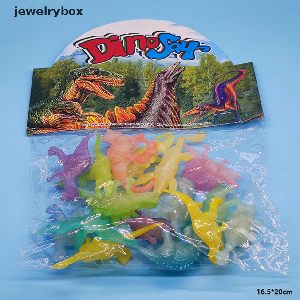 [jewelrybox] Mainan Dinosaurus Mini Luminous Dinosaur Toy Glow In Dark Angka Mainan Pesta Dinosaurus Butik