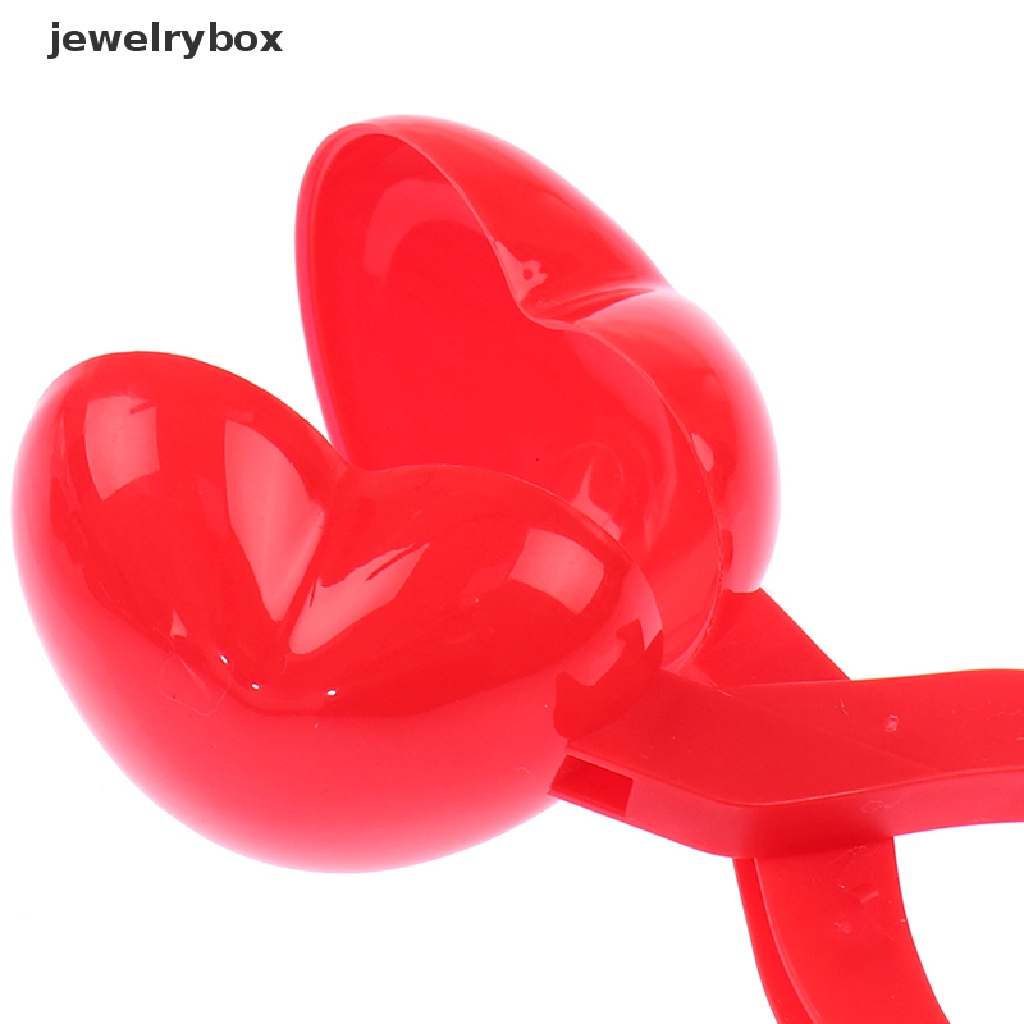 [jewelrybox] Berbentuk Hati Snowball Maker Klip Musim Dingin Bola Pasir Cetakan Penjepit Mainan Luar Ruangan Anak-Anak Butik