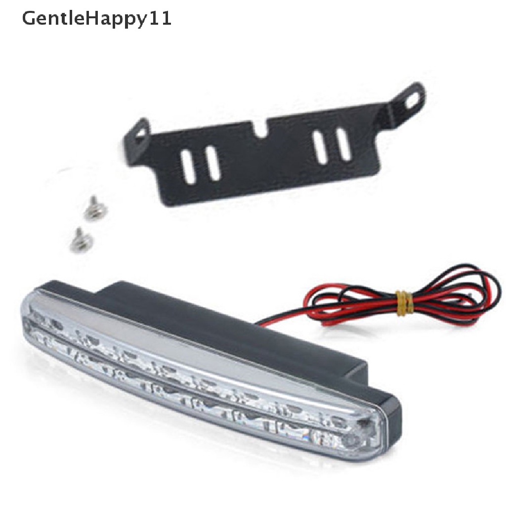 Gentlehappy Lampu Mobil 8led DRL Fog Driving Daylight Siang Berjalan Lampu Putih id