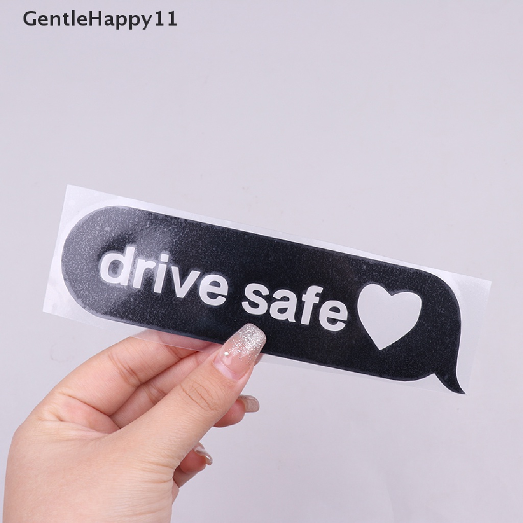 Gentlehappy 1Pc Drive Safe Tips Stiker Mobil Cermin Hias Tahan Air Decals Untuk Car id