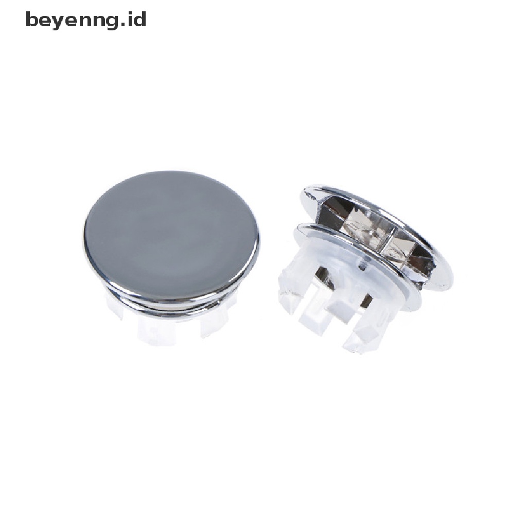 Beyen 2PCS Round Overflow Cover Tidy Trim Chrome Kamar Mandi Baskom Wastafel Spare Replacement ID