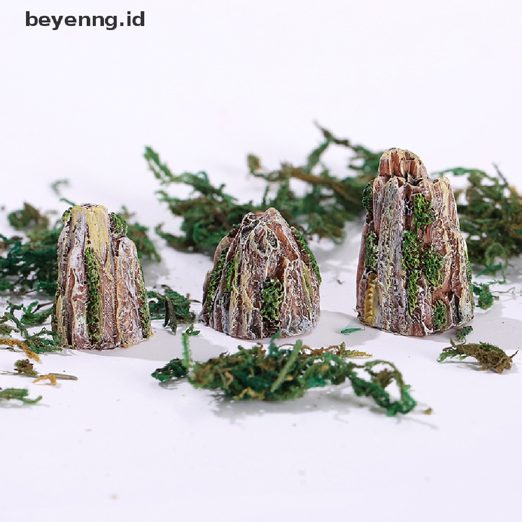 Beyen 1Pcs Ornamen Taman Gunung Mini Dekorasi Rumah Mini Craft Micro Lansekap ID