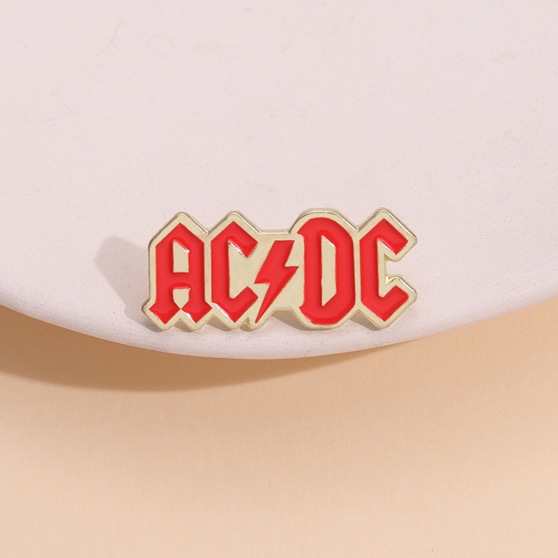 Kartun Musik AC DC Musisi Rock Enamel Bros Pin Ransel Kerah Lapel Pin Lencana Fashion Perhiasan Aksesoris