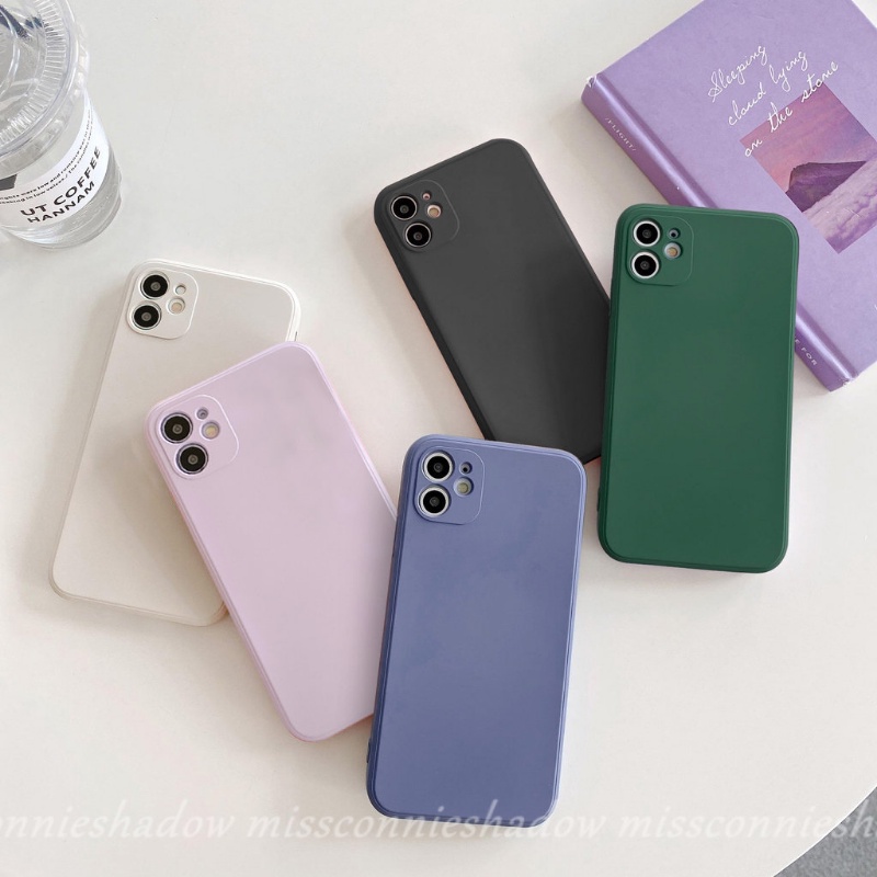 Infinix Hot10 12 11 9 Play Hot 10Lite 11s 20s 11 9 8 12 12i 20 10t 10s Note 11 12pro 12 G96 8 12 2023 Smart 4 5 6 Plus Case Pelindung Kamera Warna Permen Macaron Soft Cover