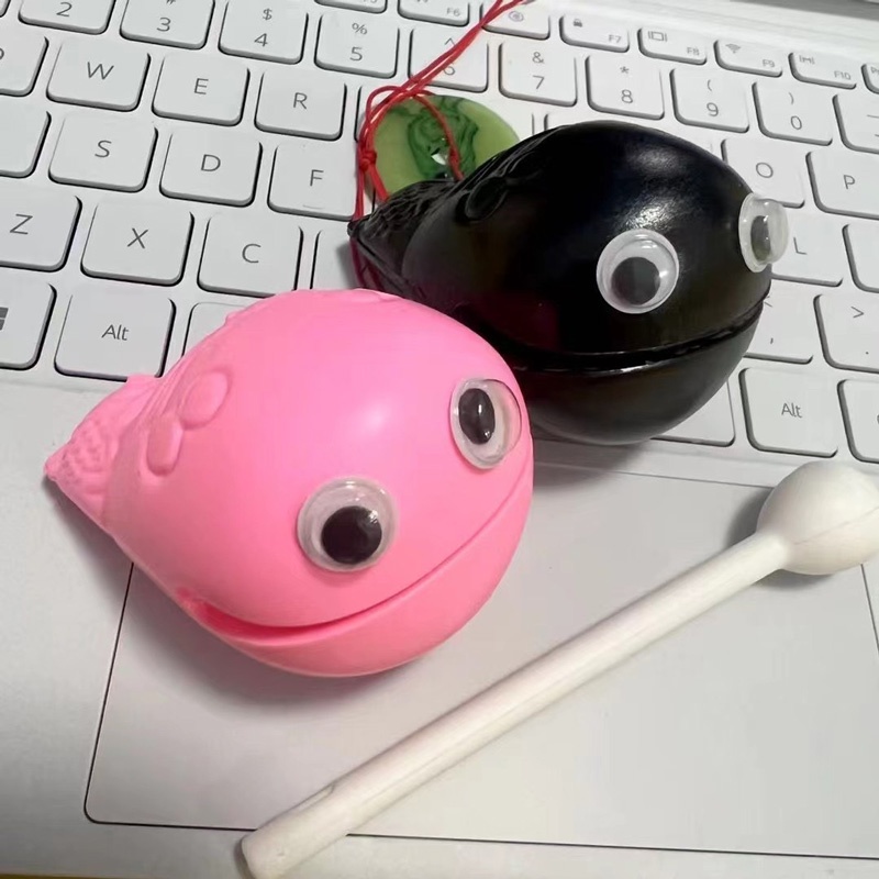 Tik Tok Drum Ikan Kayu Kecil Kreatif Fidget Mainan Penghilang Stress Suara Melodi Berdoa Alat Buddhisme Kuil