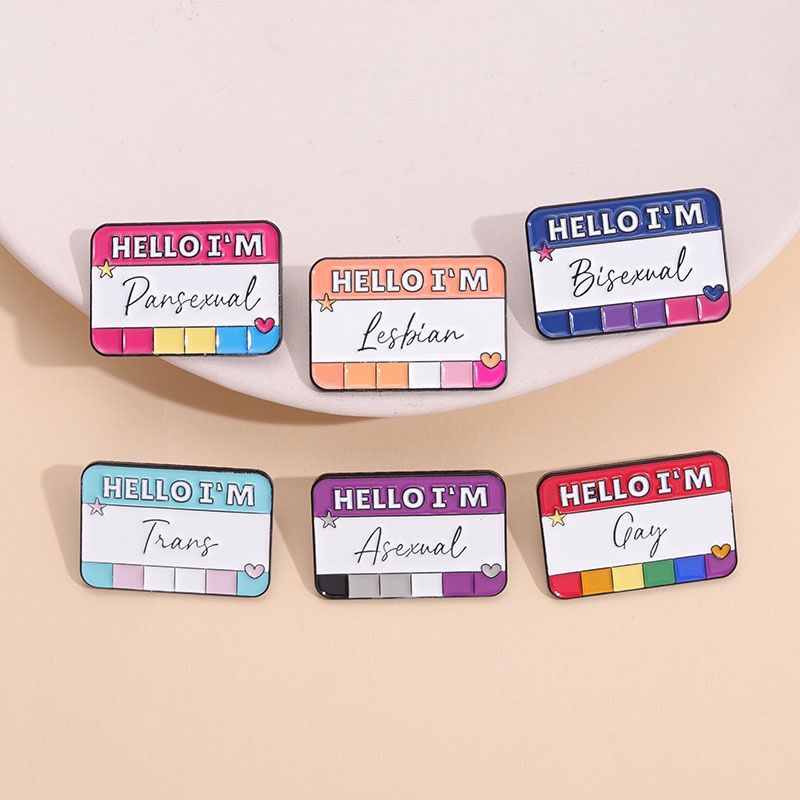 Ready Stock Lucu Halo I Am Enamel Pin Kreatif LGBT Bros Lencana Kerah Pin Baju Lencana Kebanggaan Perhiasan Hadiah Untuk Teman