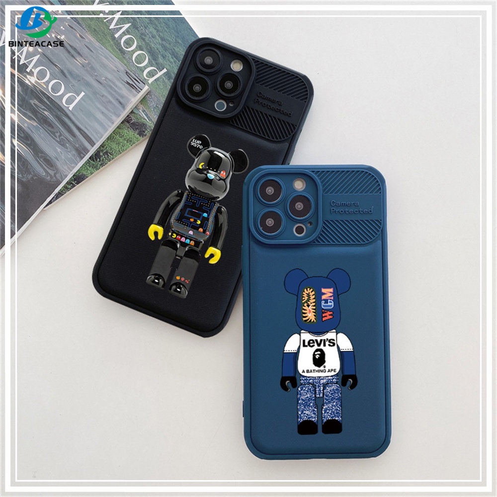 Redmi 12C Note 11S 11 Pro Redmi 10 10C 9A 9C 10A Note10 Note 10S Note 10 Pro 8 Pro Note 9S 9 Pro X3 Pro NFC Block Bear Full Proteksi Anti Slip Shockproof Case Binteacase