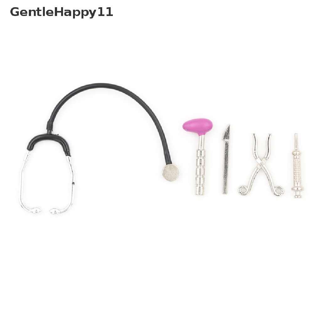 Gentlehappy 5pcs/set Alat Perangkat Mini Rumah Boneka Auscultation id