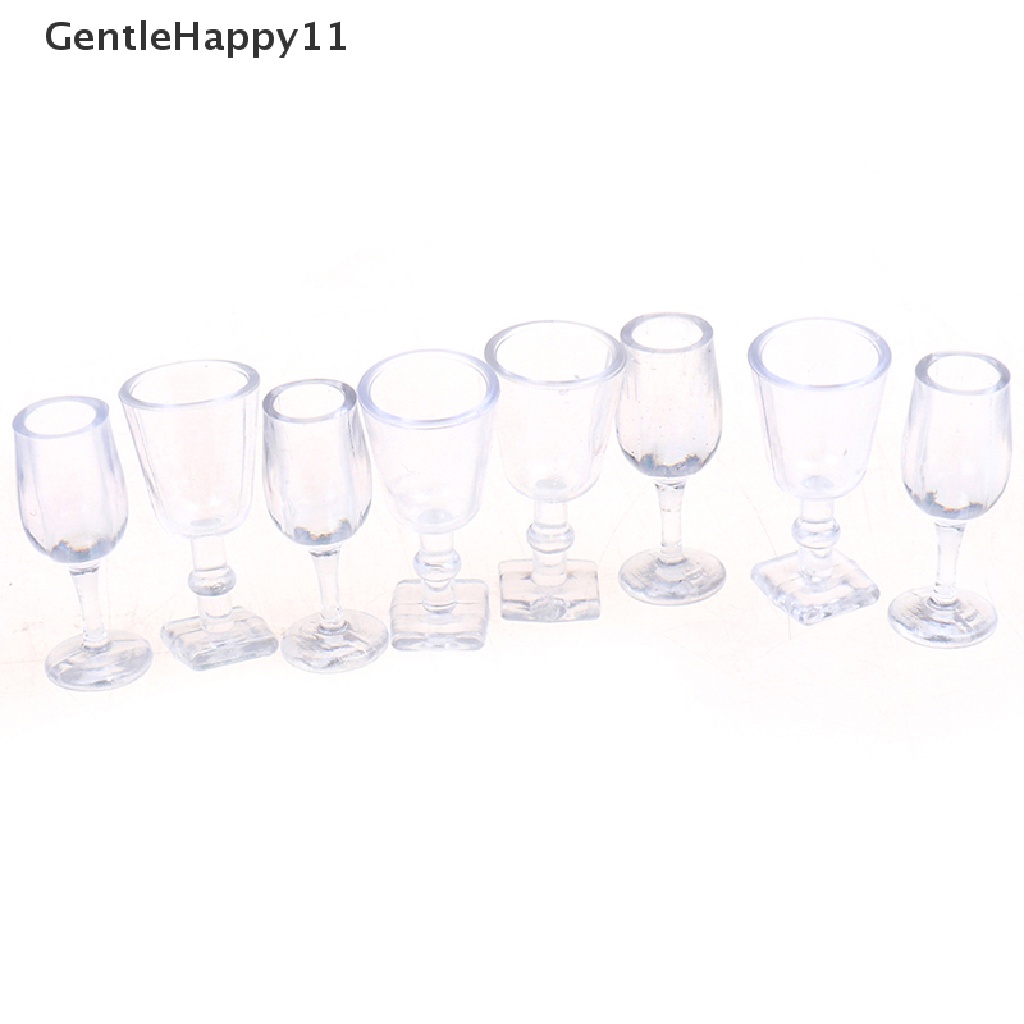 Gentlehappy1:12 Skala 4pcs/lot Cangkir Peralatan Makan set Rumah Boneka Miniatur Mainan id