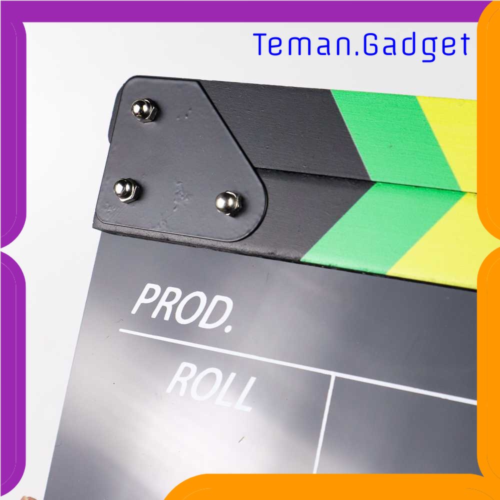 TG - KMP TaffSTUDIO Profesional Clapper Board Colorful Acrylic - TS-3EL