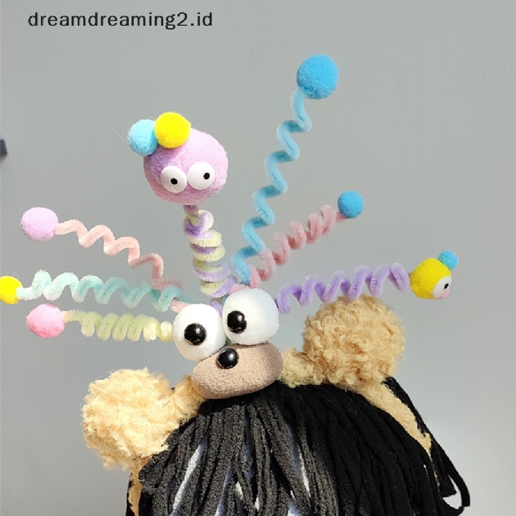 (dream) Xmas Headband Hadiah Novelty Kartun Rambut Gimbal Hairband Anak Indah Lucu Bando Ornamen Hoops Band Aksesoris Rambut Mewah Lucu Monster Kecil Hiasan Kepala//
